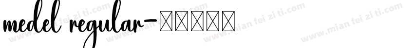 medel regular字体转换